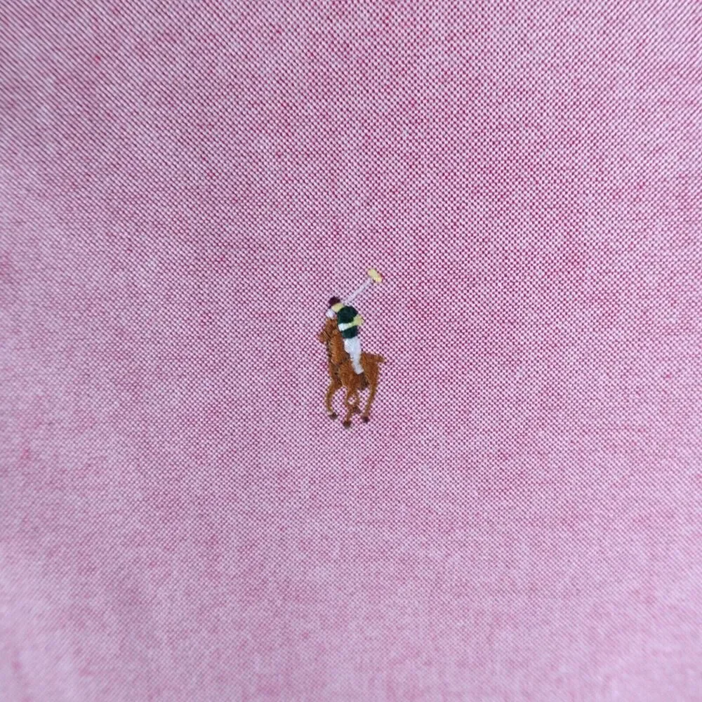 Polo Ralph Lauren Shirt Mens XL Salmon Pink Classic Fit Button Down Flesh Pony - Picture 3 of 8